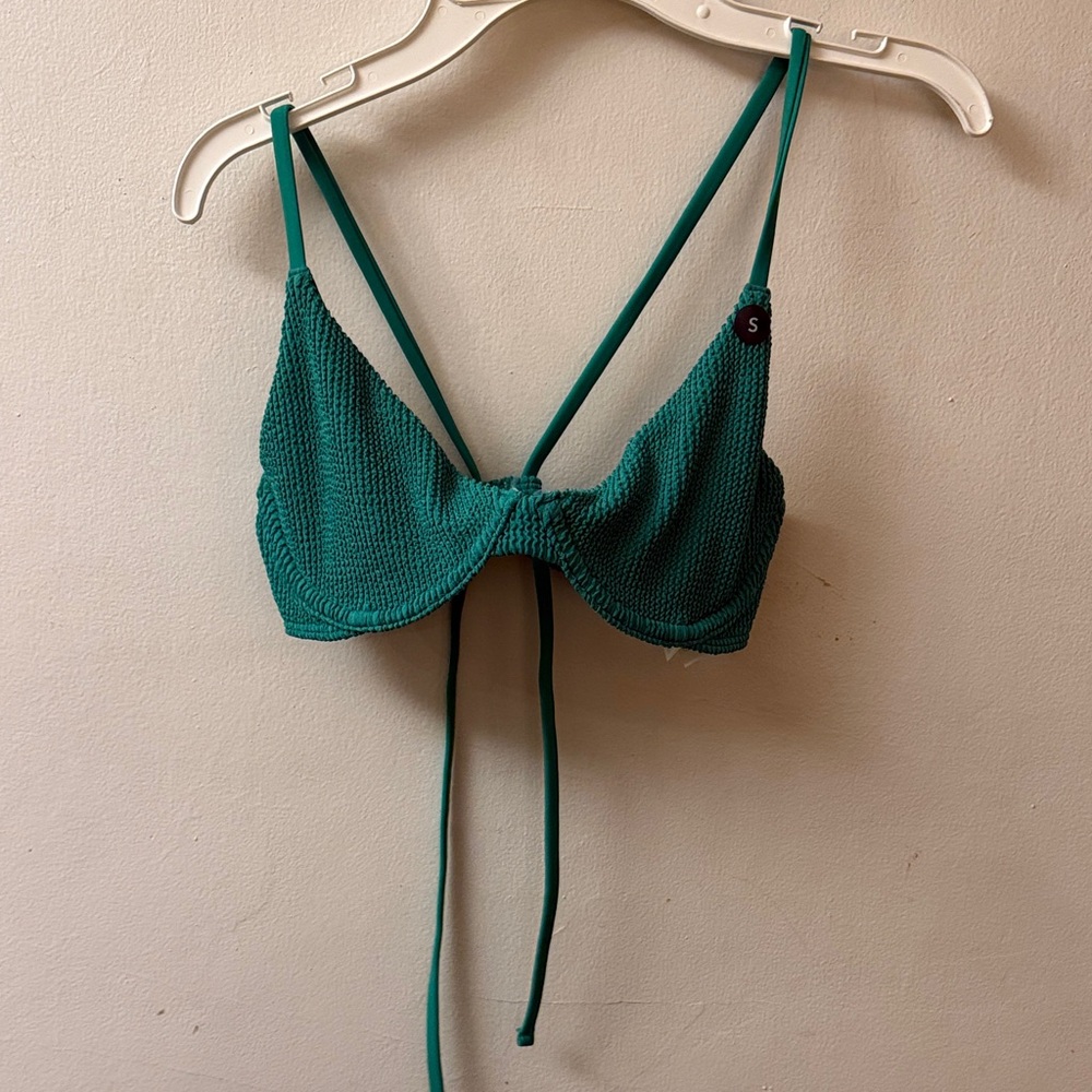 Hollister Green Bikini Top
